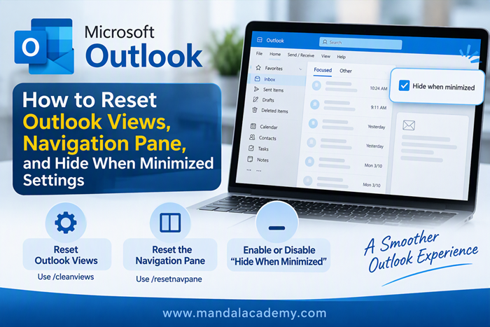 How to Reset Outlook Views, Navigation Pane, and Hide When Minimized Settings