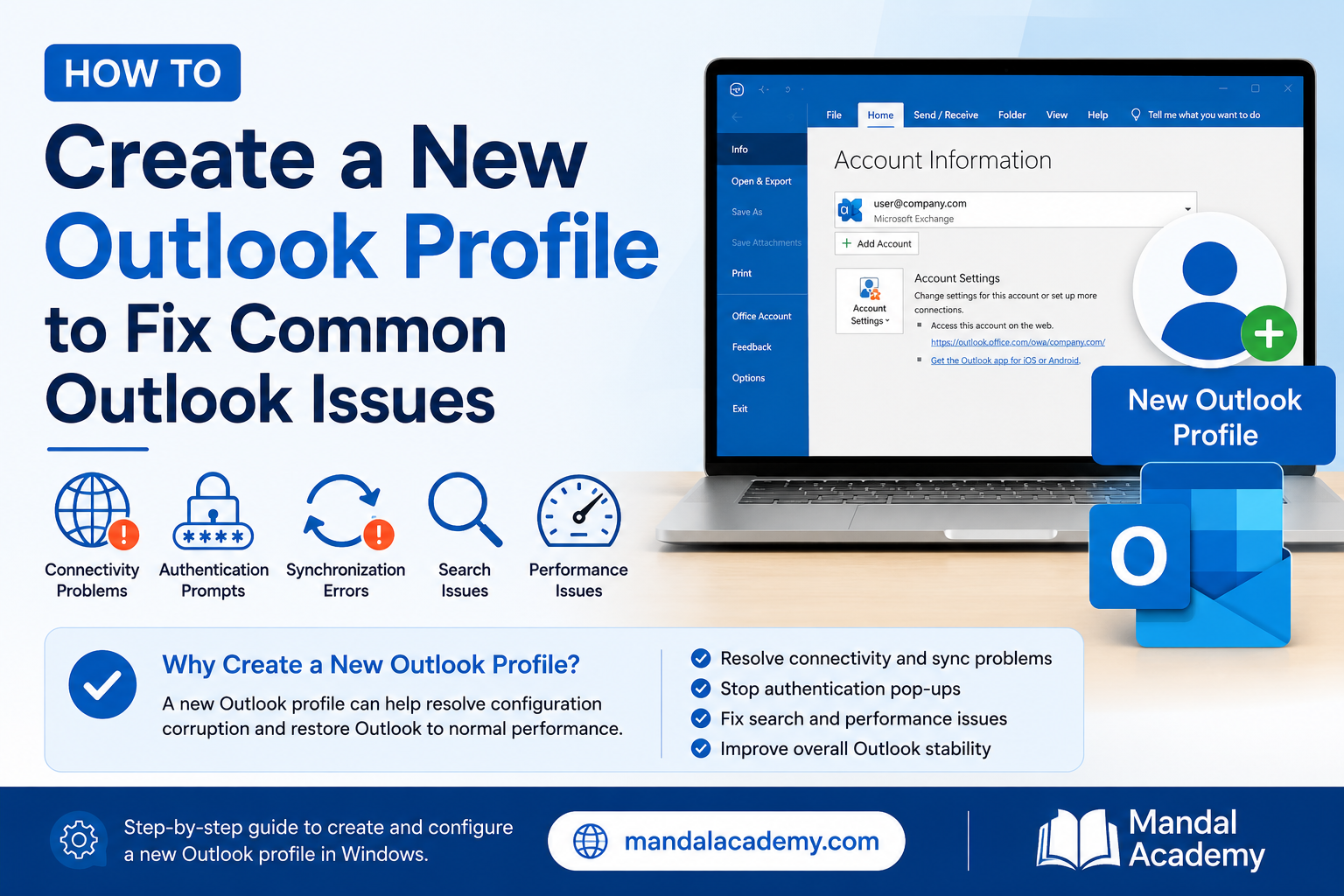 How to Create a New Outlook Profile to Fix Common Outlook Issues